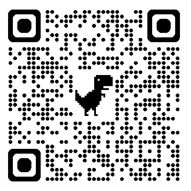 QR code linking to the Amazon page for Caution: May Contain Biscuits
